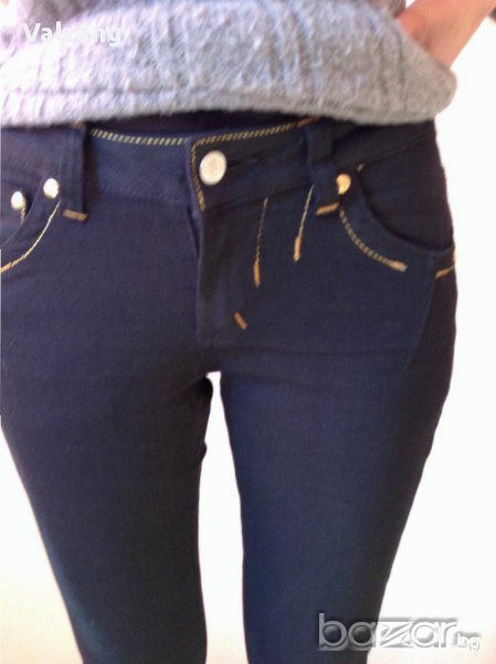 черни  еластични дамски дънки, снимка 1