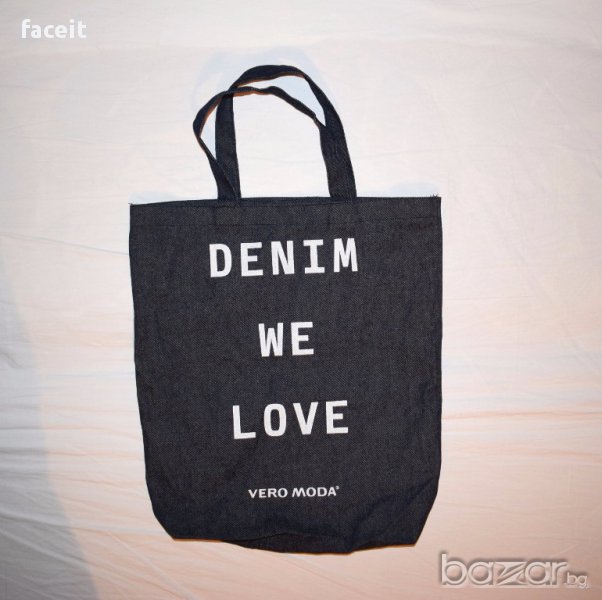 Vero Moda - DENIM - 100% Оригинална дамска чанта / Веро Мода / Деним / Чантичка / Ръчна / Раменна , снимка 1