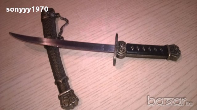 Метален меч с метална кания 24/5см-внос швеицария, снимка 6 - Антикварни и старинни предмети - 16093555