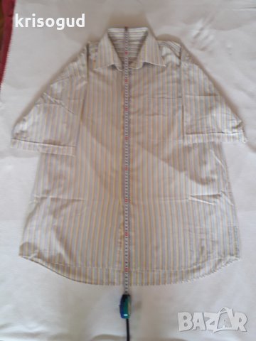 Качествена мъжка карирана риза за едър мъж, 100% памук., снимка 8 - Ризи - 25934258