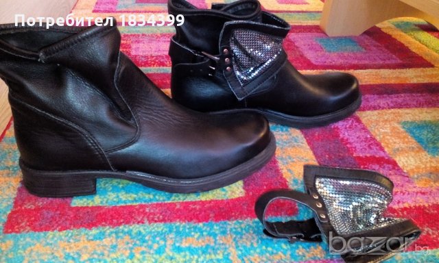 Дамски боти, нови, естествена кожа, №40, снимка 6 - Дамски боти - 20344482