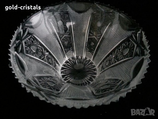Кристална купа фруктиера, снимка 7 - Антикварни и старинни предмети - 24078884