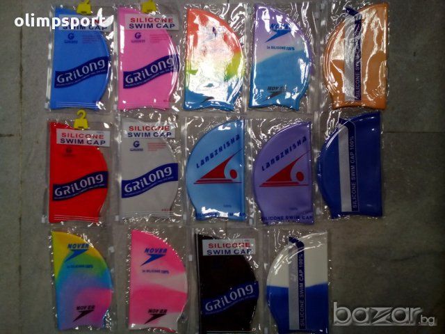 шапки за плуване силикон нови, снимка 4 - Водни спортове - 14572947