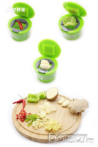 Garlic Chopper Чопър за чесън джинджифил и моркови, снимка 6 - Други - 17473969