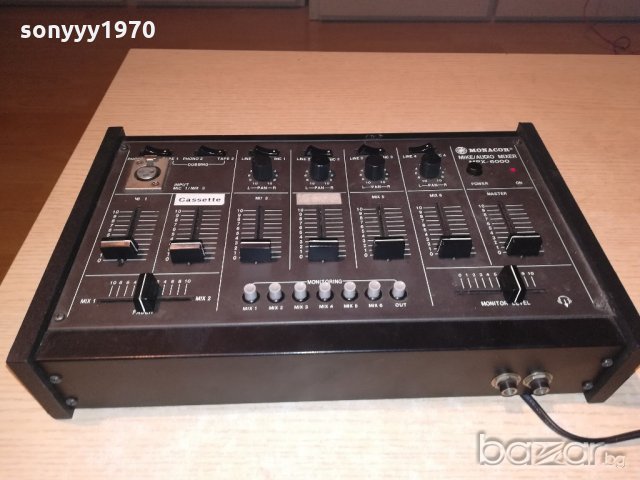 monacor mpx-6000 mixer-made in taiwan-внос швеицария, снимка 4 - Ресийвъри, усилватели, смесителни пултове - 20555304