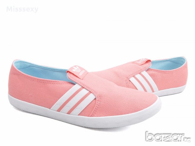 ПРОМО 🍊 ADIDAS ORIGINALS 🍊 Дамски спортни обувки без връзки на райе 39 & 40 номер нови с кутия, снимка 7 - Кецове - 19178535