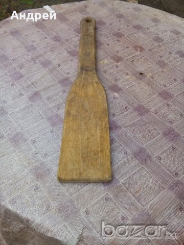 Старинна дървена бъркалка, снимка 3 - Антикварни и старинни предмети - 20680737