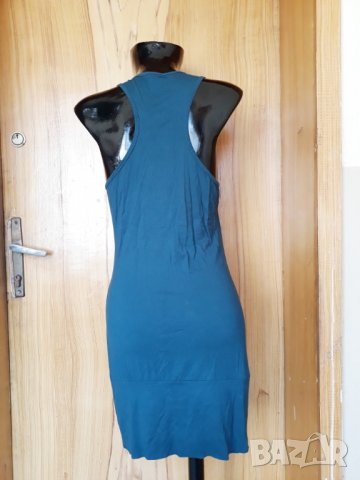 Тюркоазена спортна рокля тип потник М, снимка 3 - Рокли - 25137564