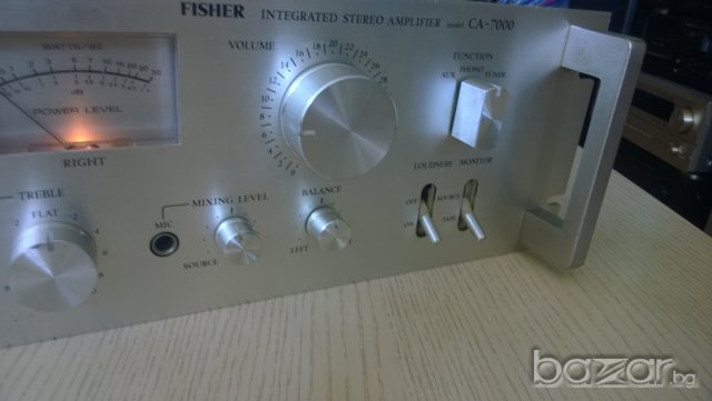 fisher ca-7000-stereo amplifier-made in japan-с чистачки нов внос швеицария, снимка 12 - Ресийвъри, усилватели, смесителни пултове - 7828973