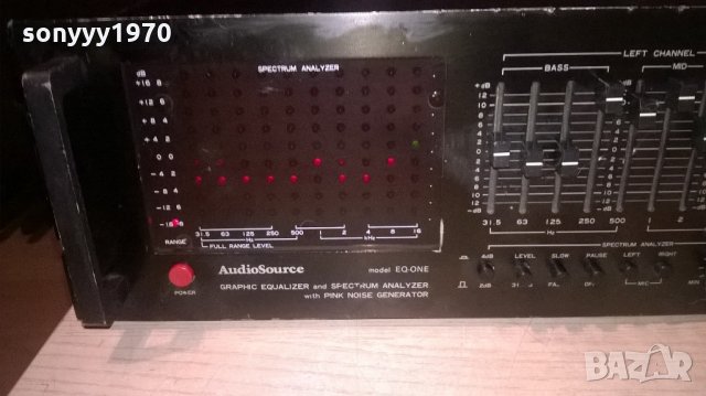 audiosource eq-one stereo equalizer made in japan-внос швеицария, снимка 6 - Ресийвъри, усилватели, смесителни пултове - 22193278