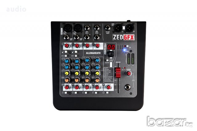 Миксер Allen & Heath ZED-6FX, снимка 7 - Ресийвъри, усилватели, смесителни пултове - 17254810