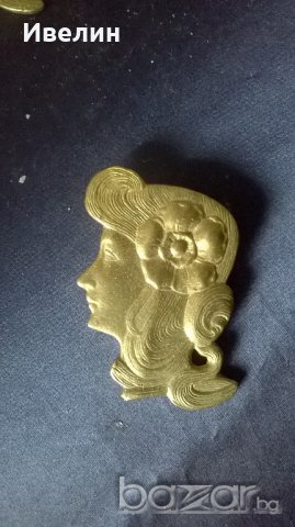 три месингови значки,апликации, снимка 2 - Антикварни и старинни предмети - 20958059