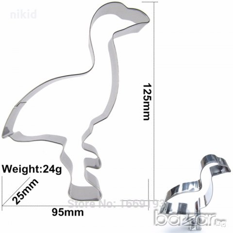 Огромно фламинго Пеликан метален резец форма тесто фондан бисквитки декорация украса, снимка 1 - Форми - 18787557