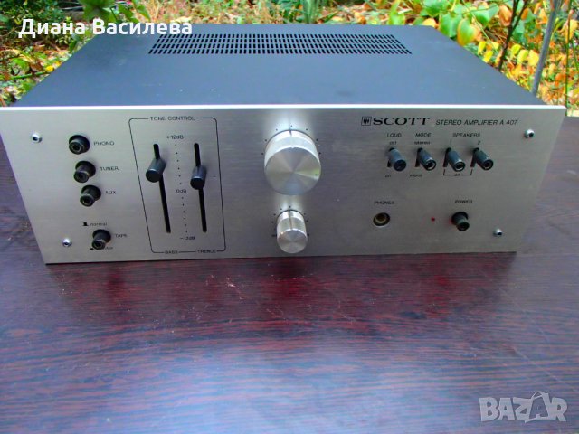 Scott A 407 усилвател, снимка 2 - Ресийвъри, усилватели, смесителни пултове - 23338339