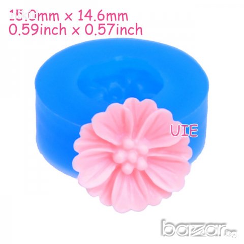 Н005 цветче сърцевидни листа мини силиконов молд декор украса торта фондан гипс сапун тесто отливка