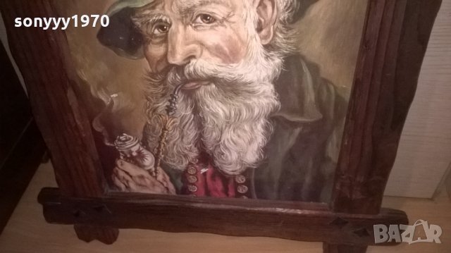 картина-внос швеицария-57х48см-старец с лула, снимка 9 - Колекции - 23530680