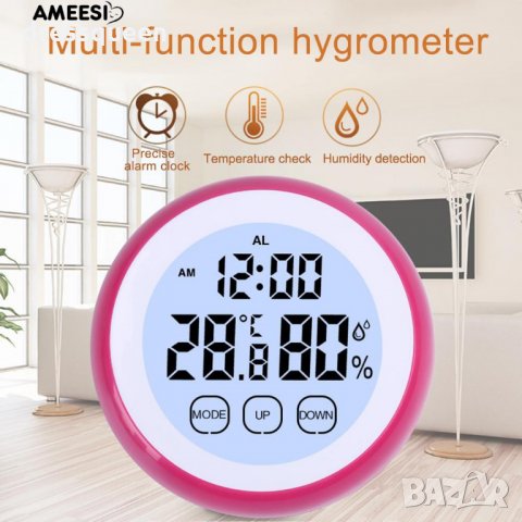 2040 Малък настолен часовник с магнит за поставяне на хладилник, снимка 3 - Други стоки за дома - 24890743