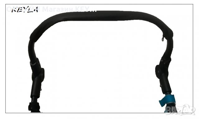 Калъф протектор за дръжка / борд на детска количка / детска кошница за кола Черен цвят 50 см , снимка 3 - Детски колички - 20967153