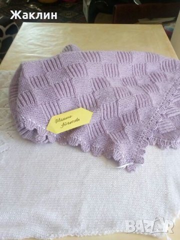 Бебешка пелена "С дъх на виолетки" - за новородени бебета, снимка 6 - Други - 23176809