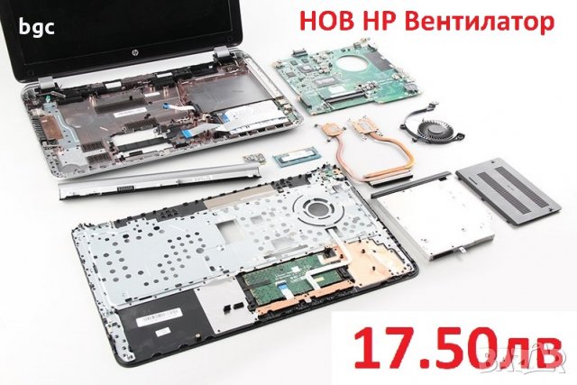 НОВ  Вентилатор за HP 15 15-n000 736278-001 DFS200405010T 15-F 15-N 17-N 14-N FCN45U87TP10, снимка 5 - Лаптоп аксесоари - 24177709