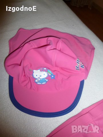 3 части СТРАХОТЕН марков комплект за плуване, бански Hello Kitty, снимка 4 - Детски комплекти - 22502082