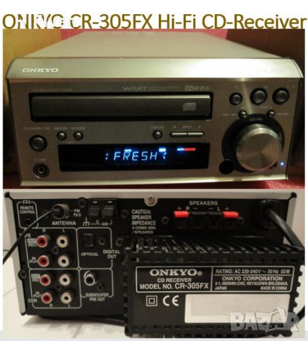Компактна Hi-Fi мини система ONKYO CS-210MKII с бижуто CR-305FX CD-Receiver (Ресийвър с вграден CD), снимка 7 - Аудиосистеми - 24682573