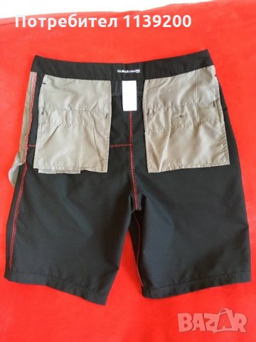 Quicksilver 33 М мъжки черен къс панталон, снимка 8 - Къси панталони - 26102023