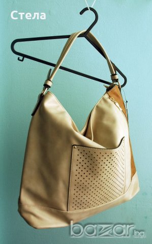 Meli Melo Дамска чанта - нова, беж, с етикет , снимка 3 - Чанти - 19839320