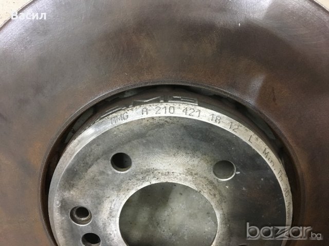 Спирачни дискове Mercedes Benz A 2104211812 Brake Rotor Front Left E55 CLK55 C43, снимка 3 - Части - 19574608