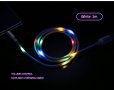 Micro USB кабел - USAMS U16 Voice Control LED Flowing, снимка 2