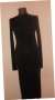 Черна дълга рокля по- тялото H&M, снимка 5