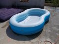 Винилов надуваем басейн басейн с твърд борд надуваем матрак дюшек и легло , снимка 2