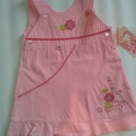 Детски сукман 100% памук с бродерии в розово, снимка 1 - Други - 9630162