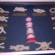 Картина моряшки възли в рамка-17/12см-внос швеицария, снимка 6 - Антикварни и старинни предмети - 14517812