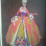 гоблен-барокова дама, снимка 3 - Гоблени - 10764066