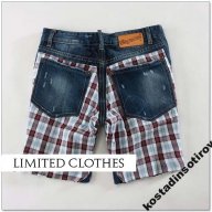 DSQUARED D2 TARTAN PLAID ICON Мъжки Къси Дънки размер 44 (28), снимка 4 - Дънки - 6822482