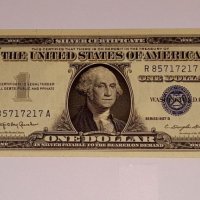 $1 Dollar Silver Certificate 1957-B.Block R A. UNCIRCULATED, снимка 2 - Нумизматика и бонистика - 16996460