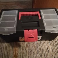 Кутия куфар пластмасов за инструменти с органайсер 16“ нов за риболов за колата за излет, шкаф , снимка 2 - Други инструменти - 22210583