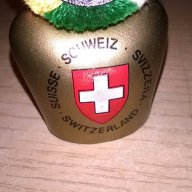 Switzerland-камбанка-13х5см-внос швеицария, снимка 7 - Антикварни и старинни предмети - 18032209