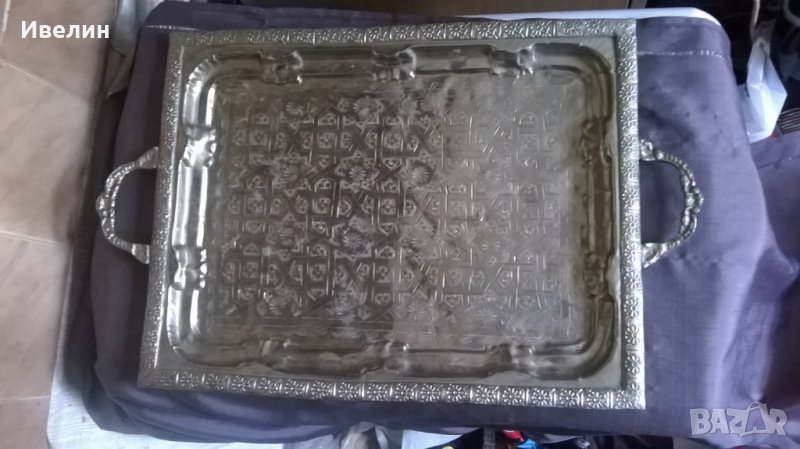 посребрена метална табла, снимка 1