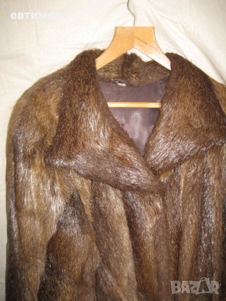 Кожено палто от норка 3/4, снимка 1