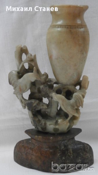 Стенна ваза 19-ти век , сапунен камък , снимка 1