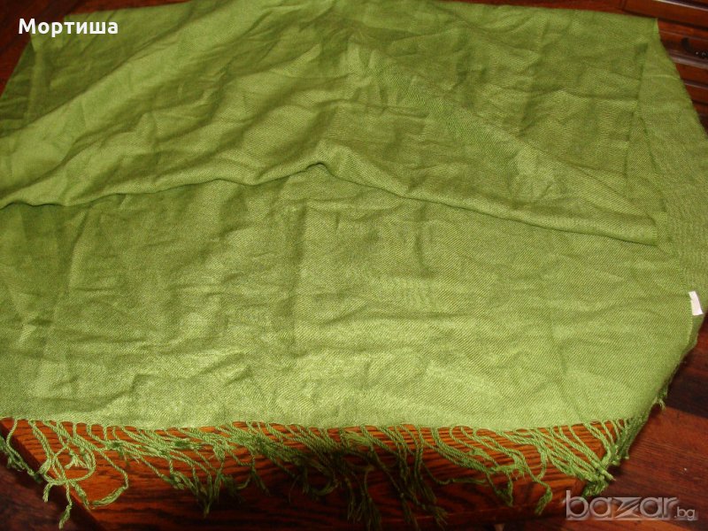 Кашмир и коприна великолепен дамски шал 3 , снимка 1