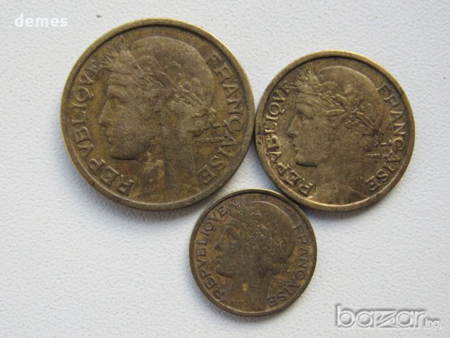 Сет 1, 2 франка и 50 сантима- 1937г., Франция, 202 D, снимка 4 - Нумизматика и бонистика - 17132468