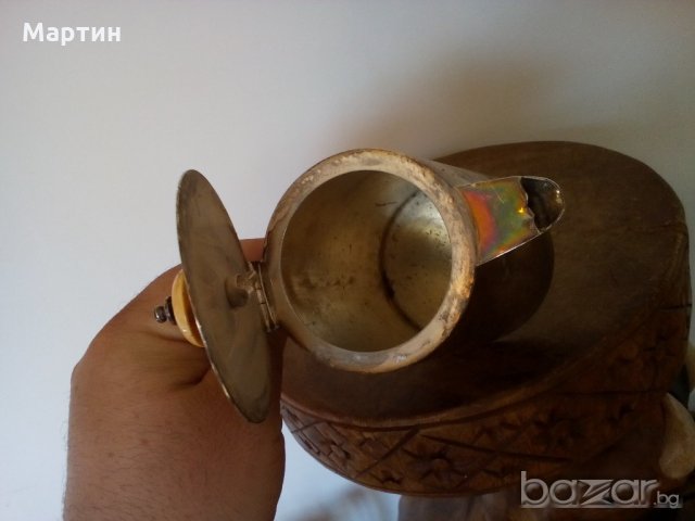 1906г. Посребрена масивна  - Кана - 1 бр. ( 777926) , снимка 4 - Други стоки за дома - 18307040