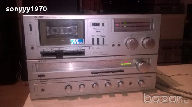 Sharp receiver+sharp deck-made in japan-внос швеицария, снимка 2 - Ресийвъри, усилватели, смесителни пултове - 16320569