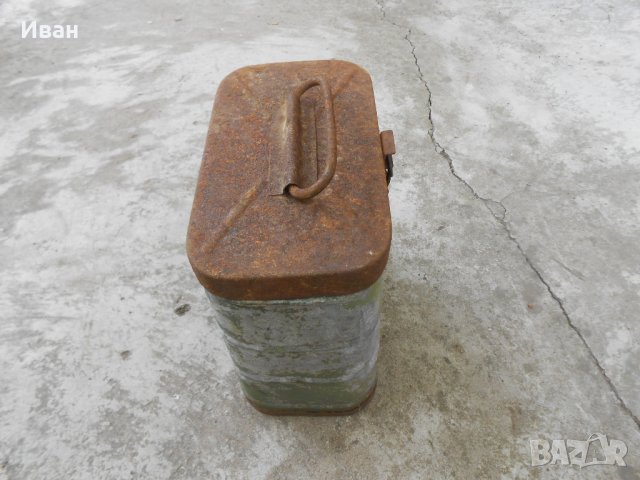 Стара военна метална кутия ( войнишка , военни , military ), снимка 3 - Антикварни и старинни предмети - 23597844