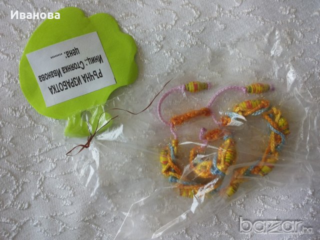 Ръчна изработка на бижута от хартия и квилинг  0.50лв, снимка 4 - Колиета, медальони, синджири - 21162684