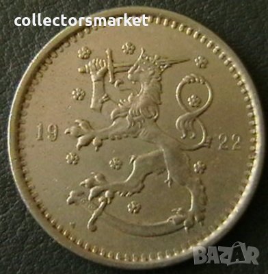 1 маркаа 1922, Финландия, снимка 2 - Нумизматика и бонистика - 21616867