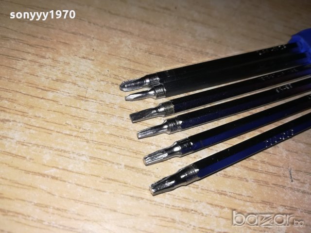 отвертка с 6х2 специфични накраиника-16см, снимка 6 - Отвертки - 20802263